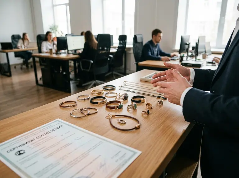 Сертификат на бижутерию